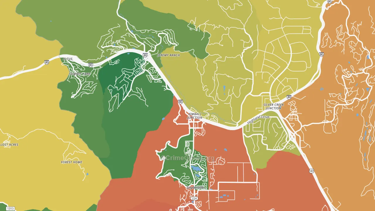84098, UT Map of Theft Rates