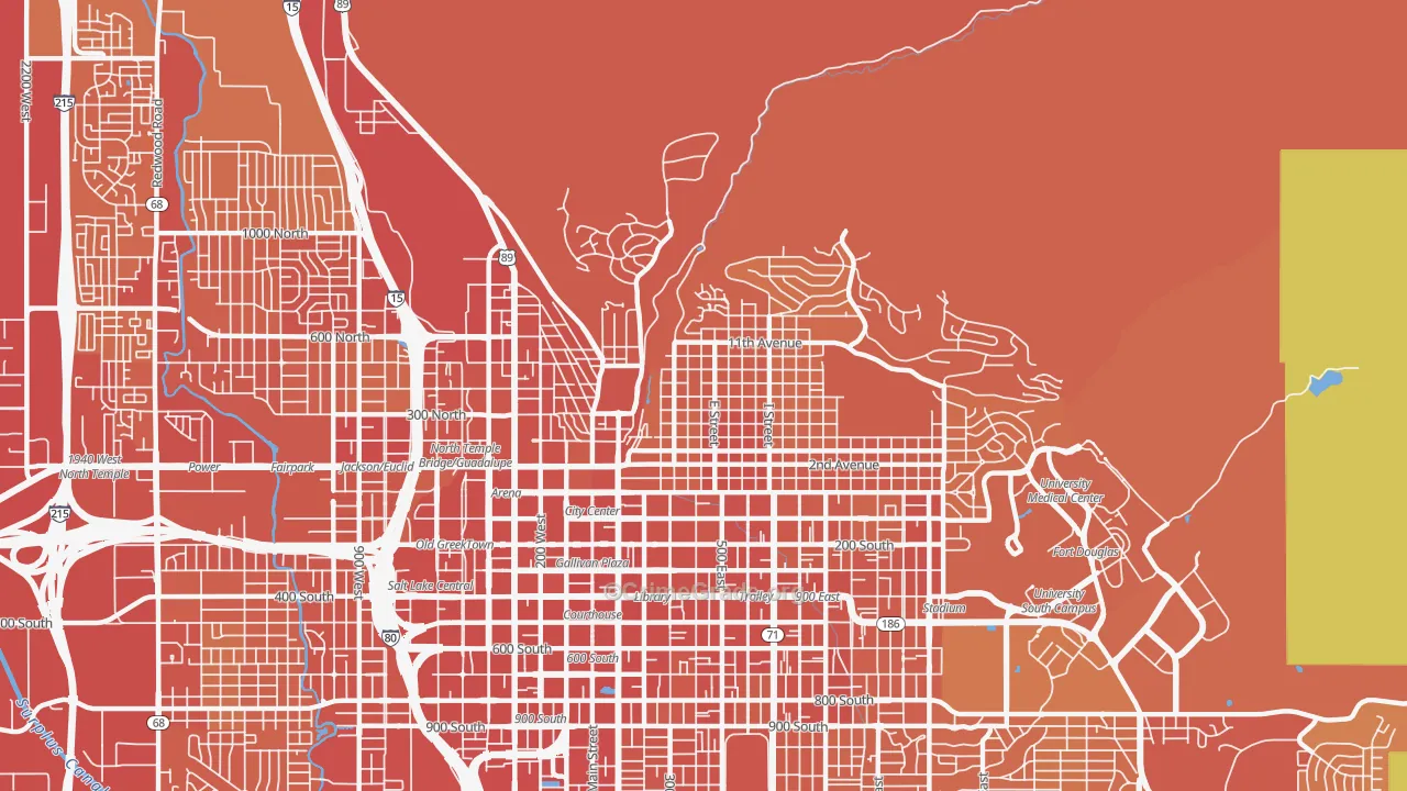 84103, UT Map of Theft Rates