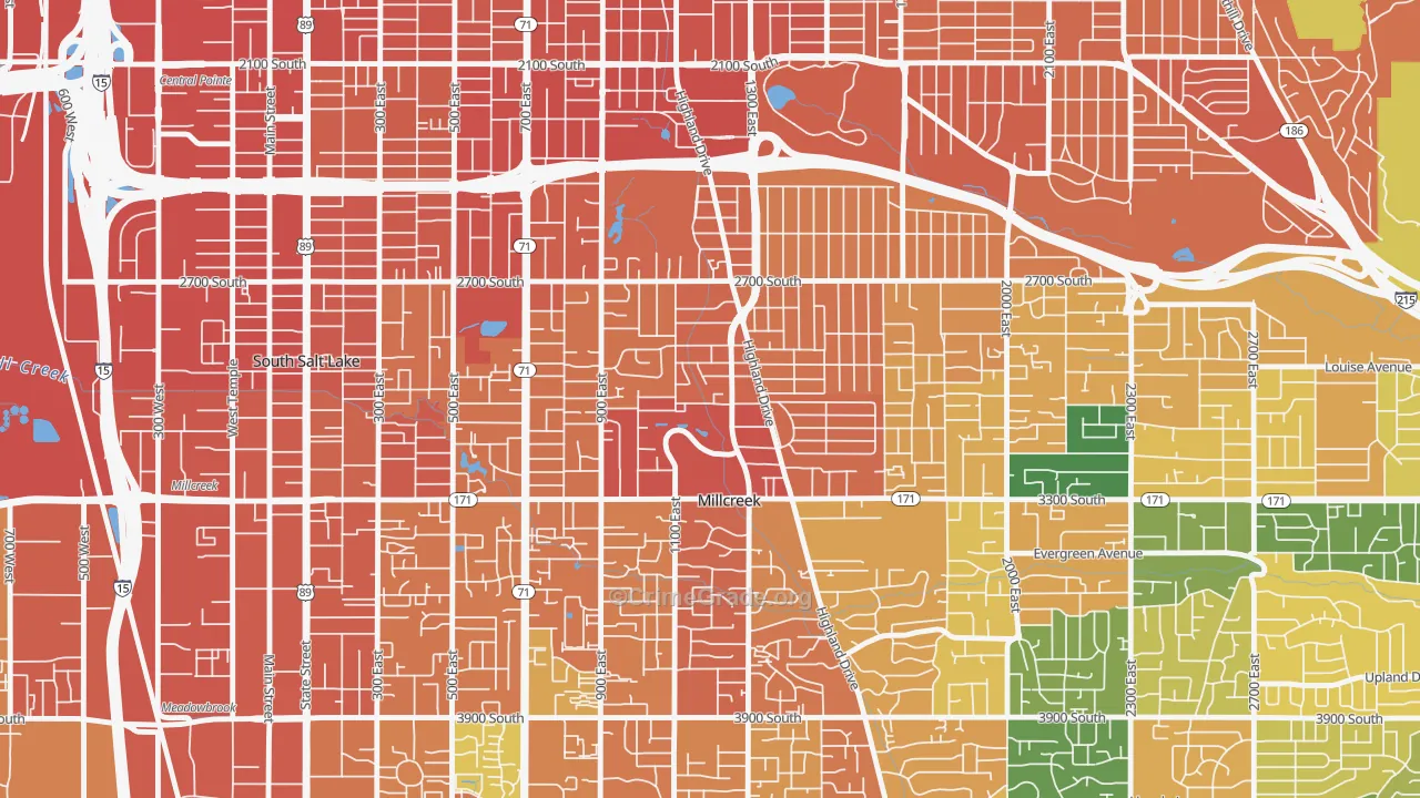 84106, UT Map of Theft Rates