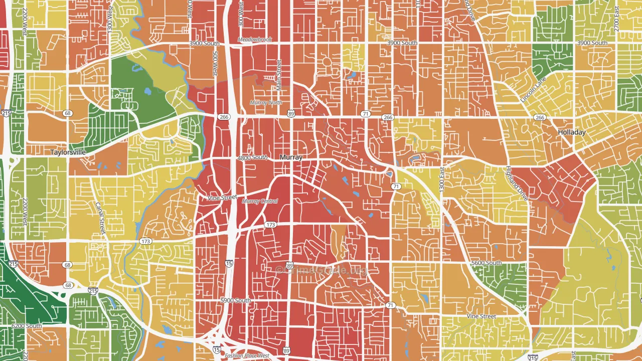 84107, UT Map of Theft Rates