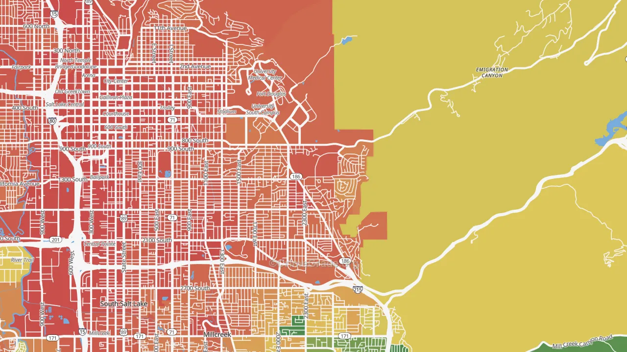 84108, UT Map of Theft Rates