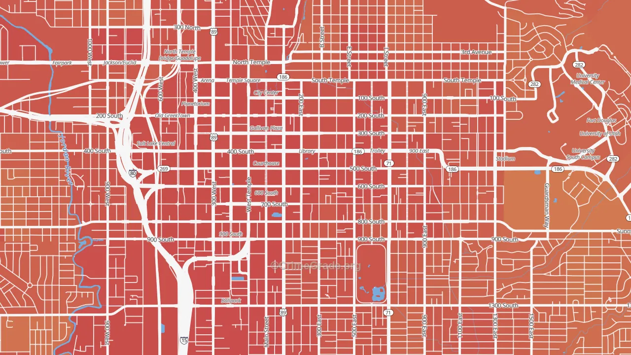 84111, UT Map of Theft Rates