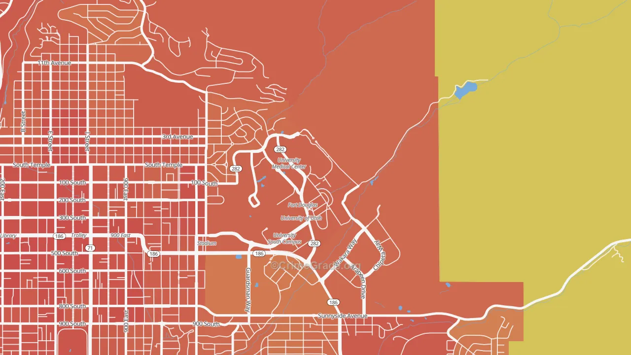 84113, UT Map of Theft Rates