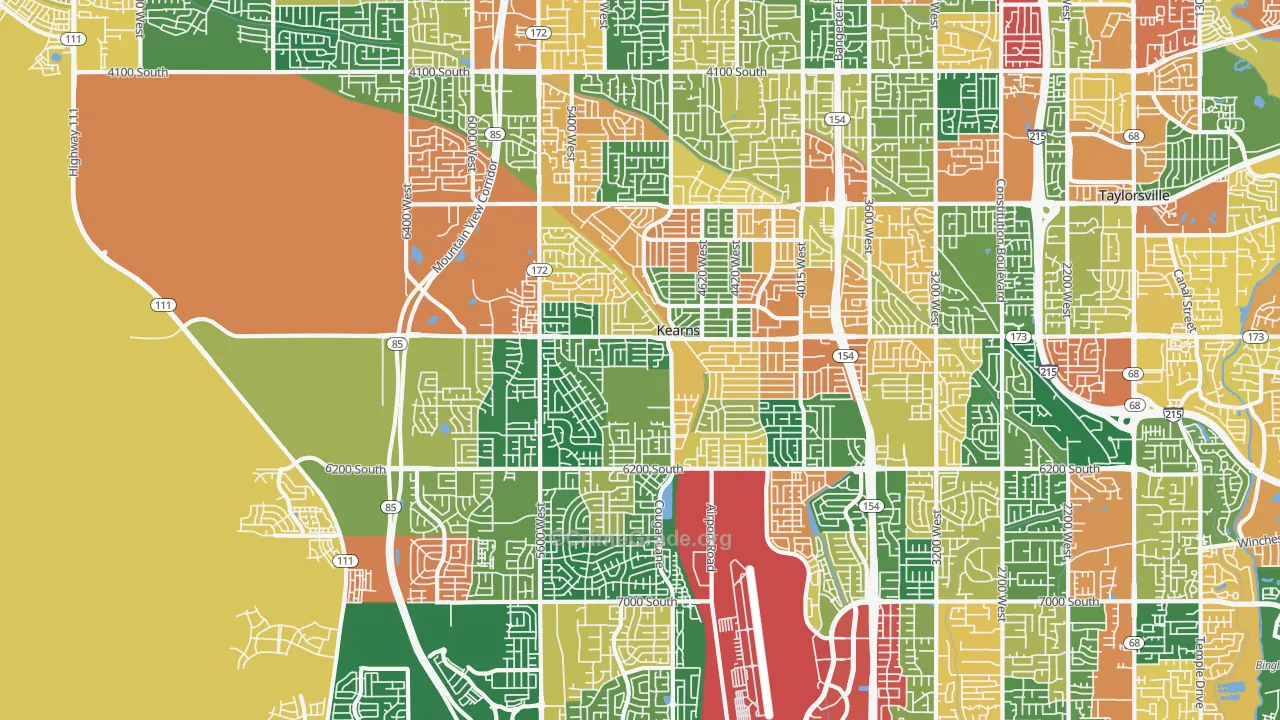 84118, UT Map of Theft Rates