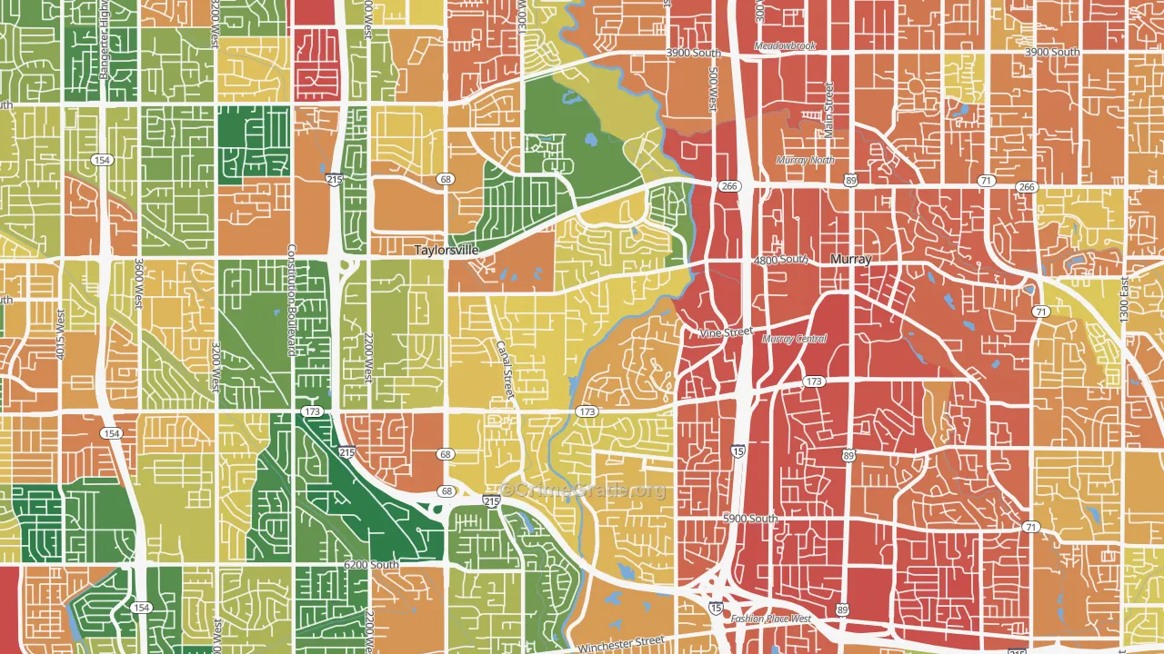 84123, UT Map of Theft Rates
