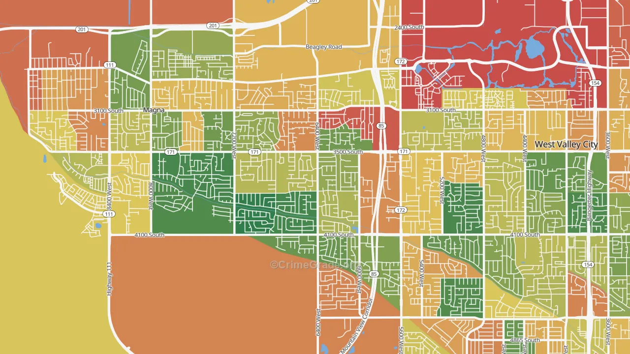 84128, UT Map of Theft Rates