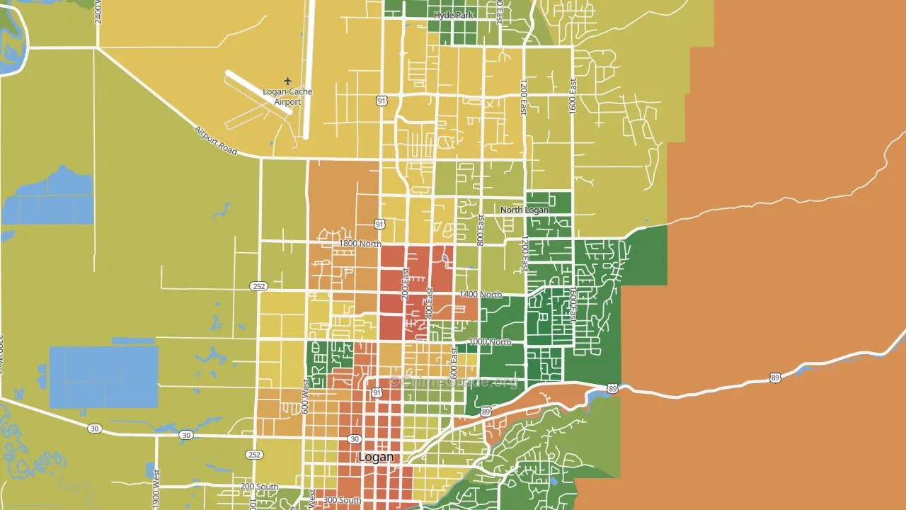 84341, UT Map of Theft Rates