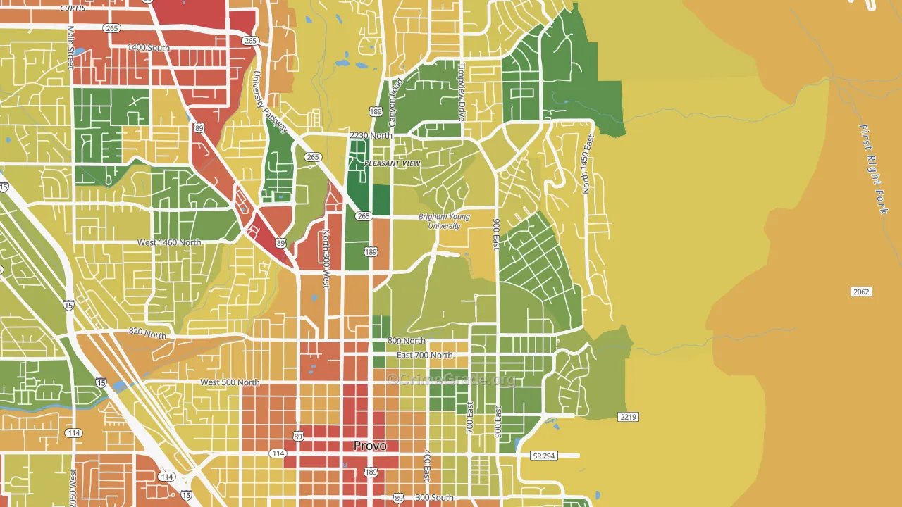 84602, UT Map of Theft Rates