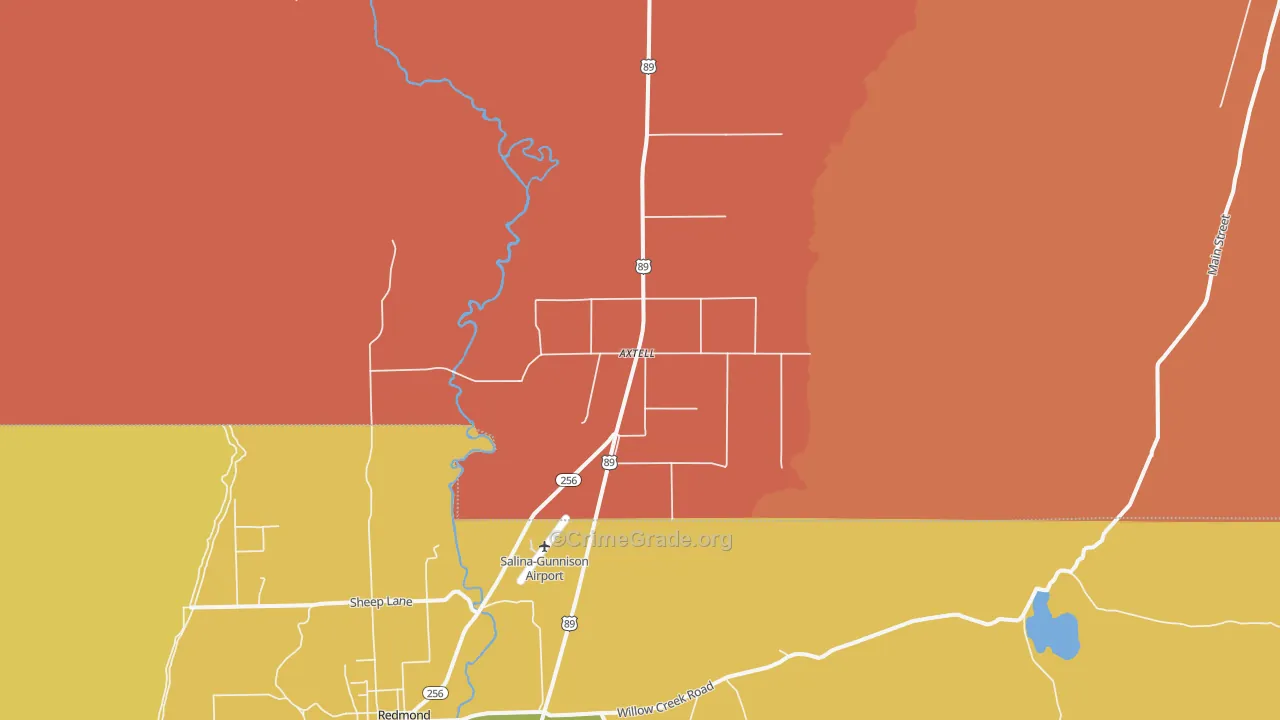 84621, UT Map of Theft Rates