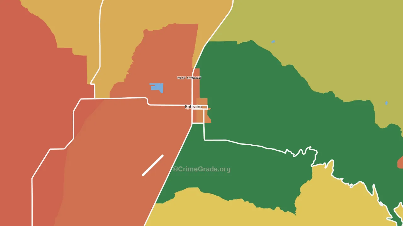 84627, UT Map of Theft Rates