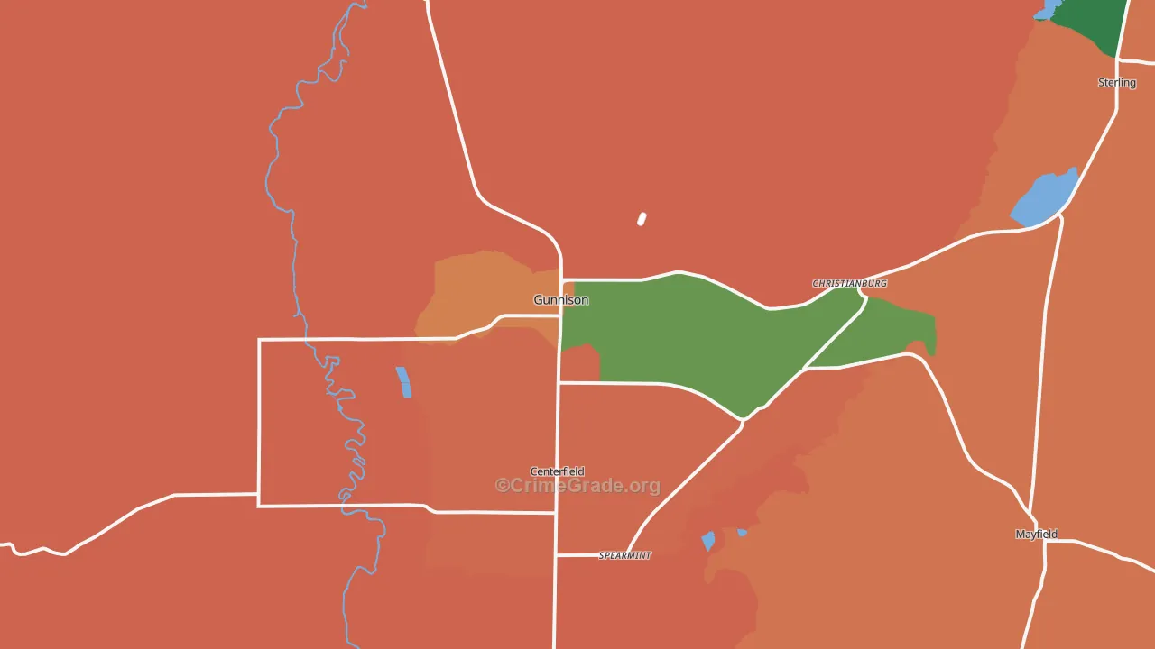 84634, UT Map of Theft Rates