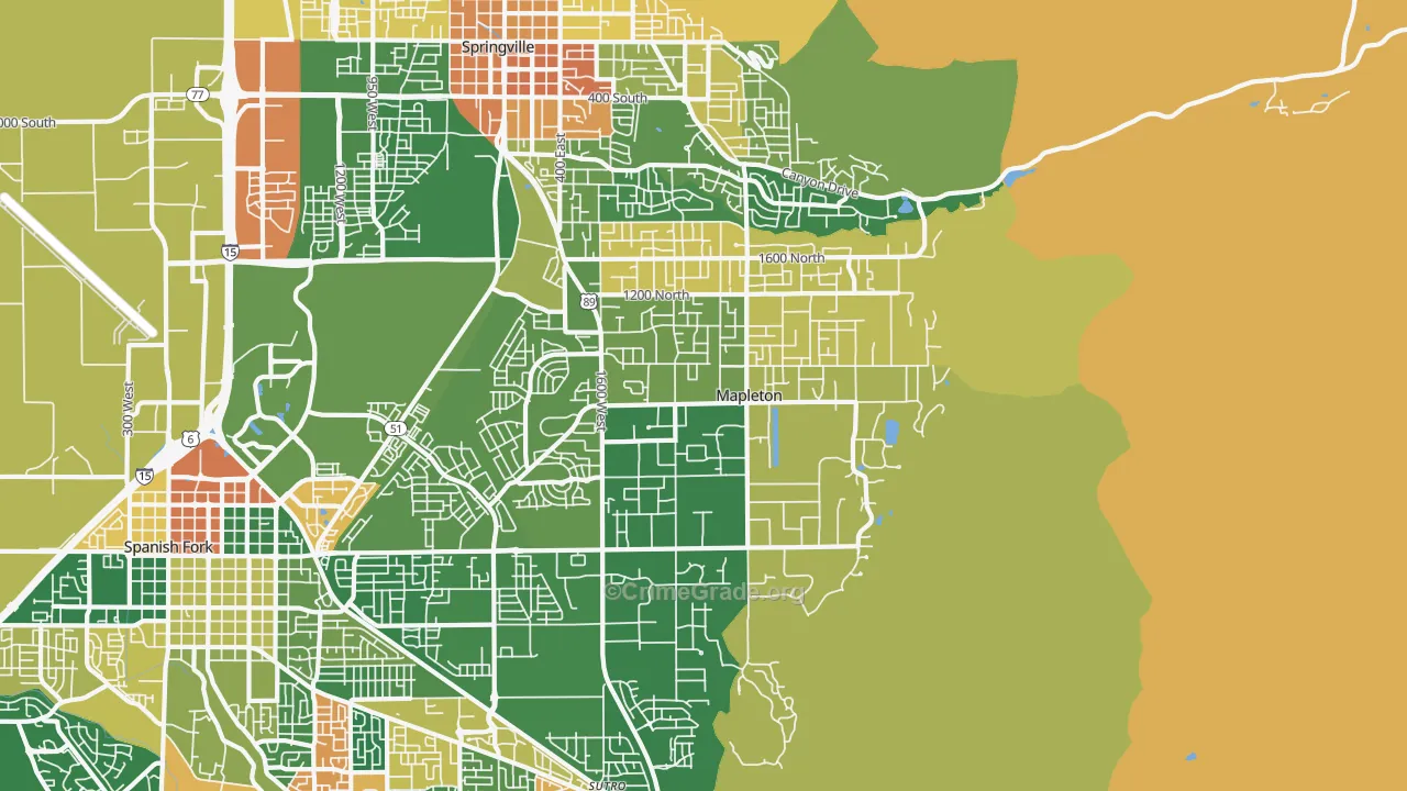 84664, UT Map of Theft Rates