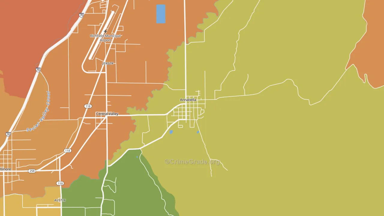 84711, UT Map of Theft Rates