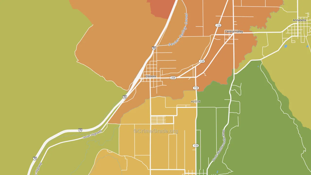 84724, UT Map of Theft Rates