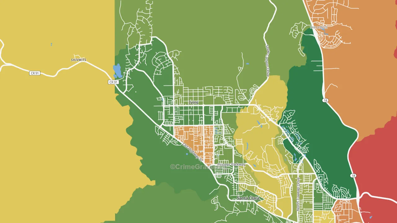 84738, UT Map of Theft Rates