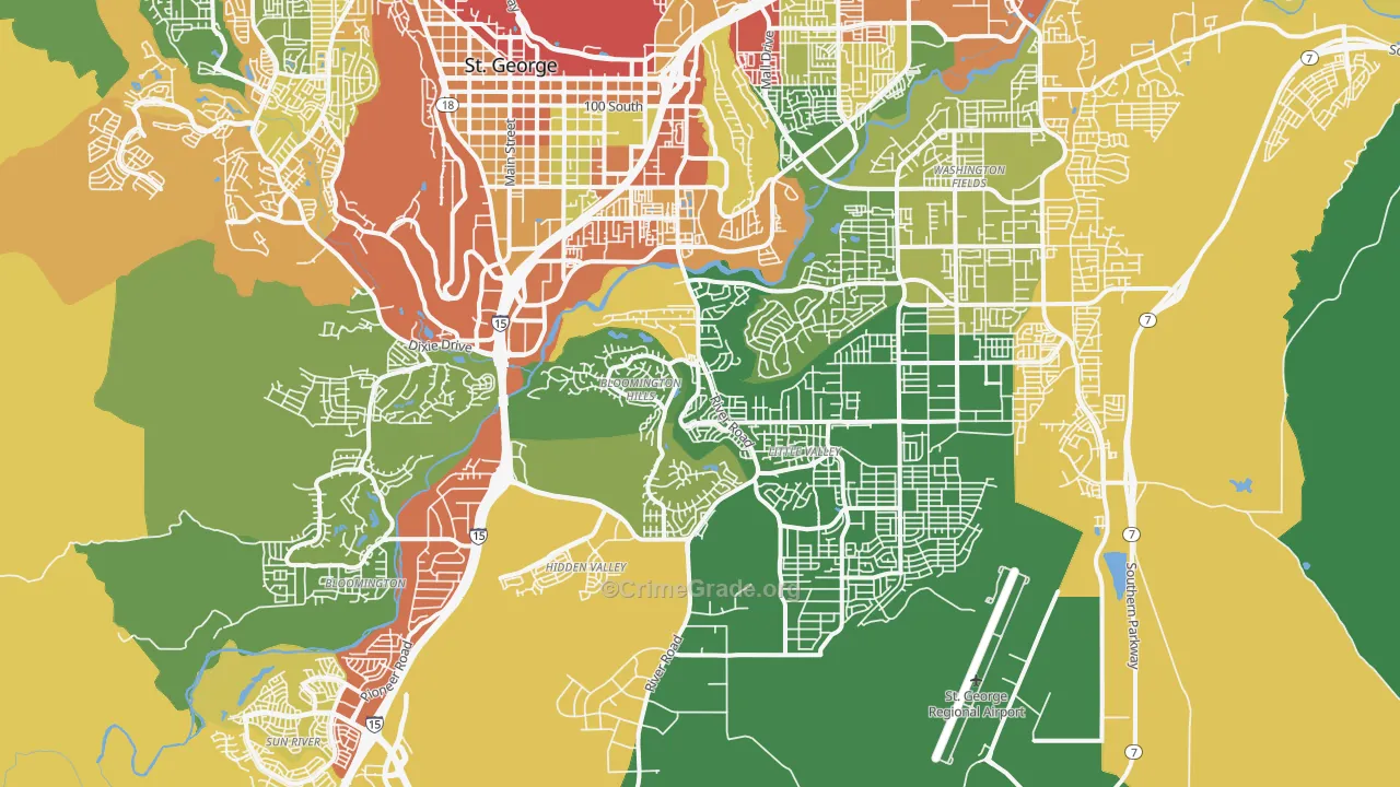 84790, UT Map of Theft Rates