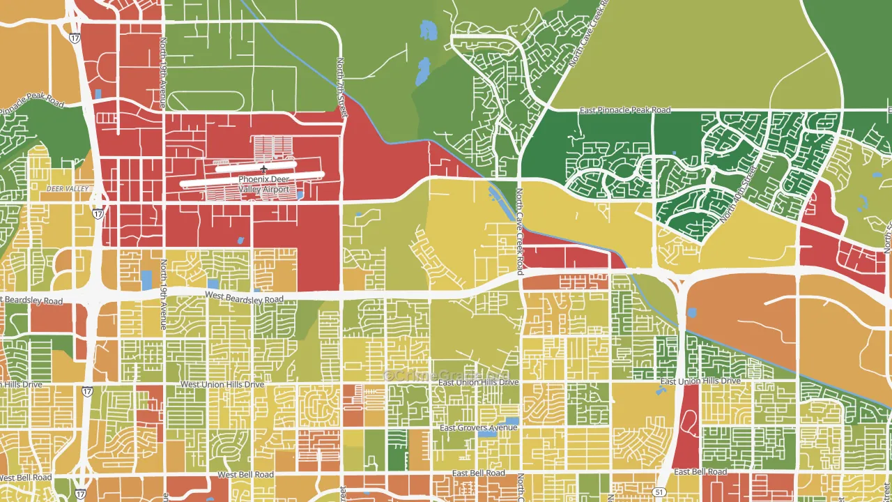 85024, AZ Map of Theft Rates