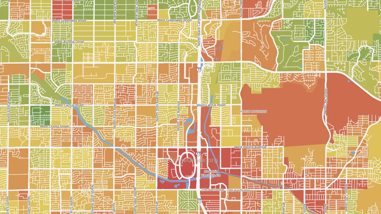 85029, AZ Map of Theft Rates