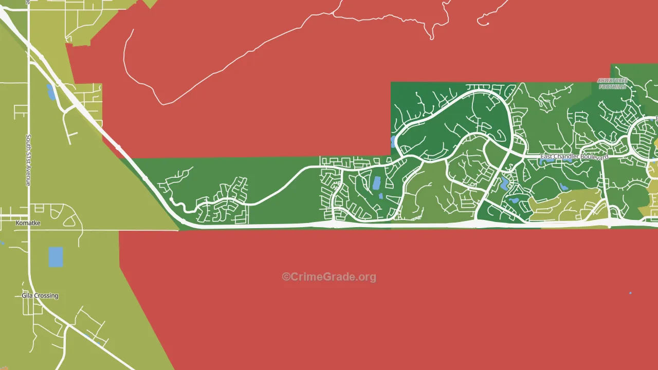 85045, AZ Map of Theft Rates