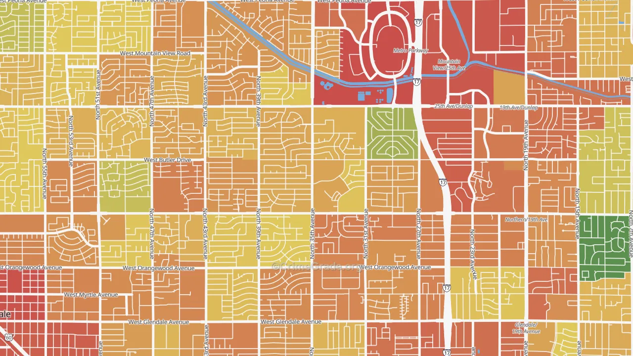 85051, AZ Map of Theft Rates