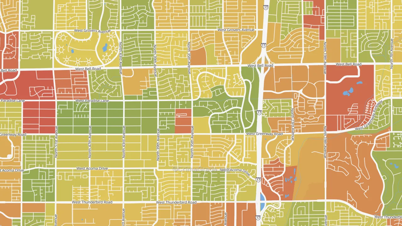 85053, AZ Map of Theft Rates