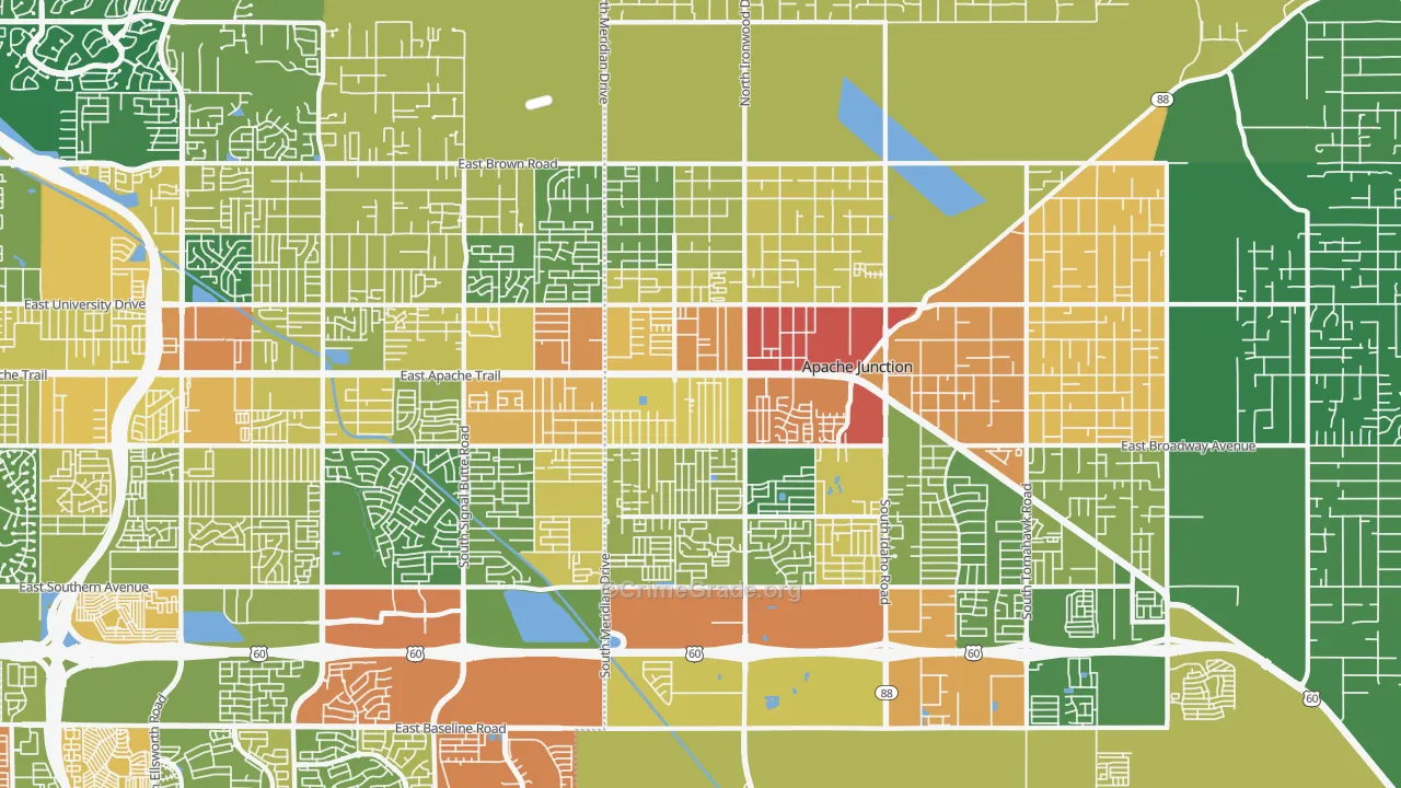 85120, AZ Map of Theft Rates
