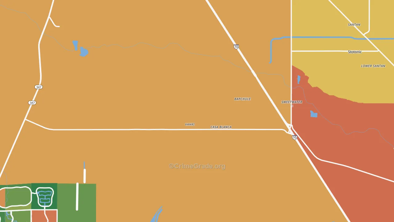 85121, AZ Map of Theft Rates