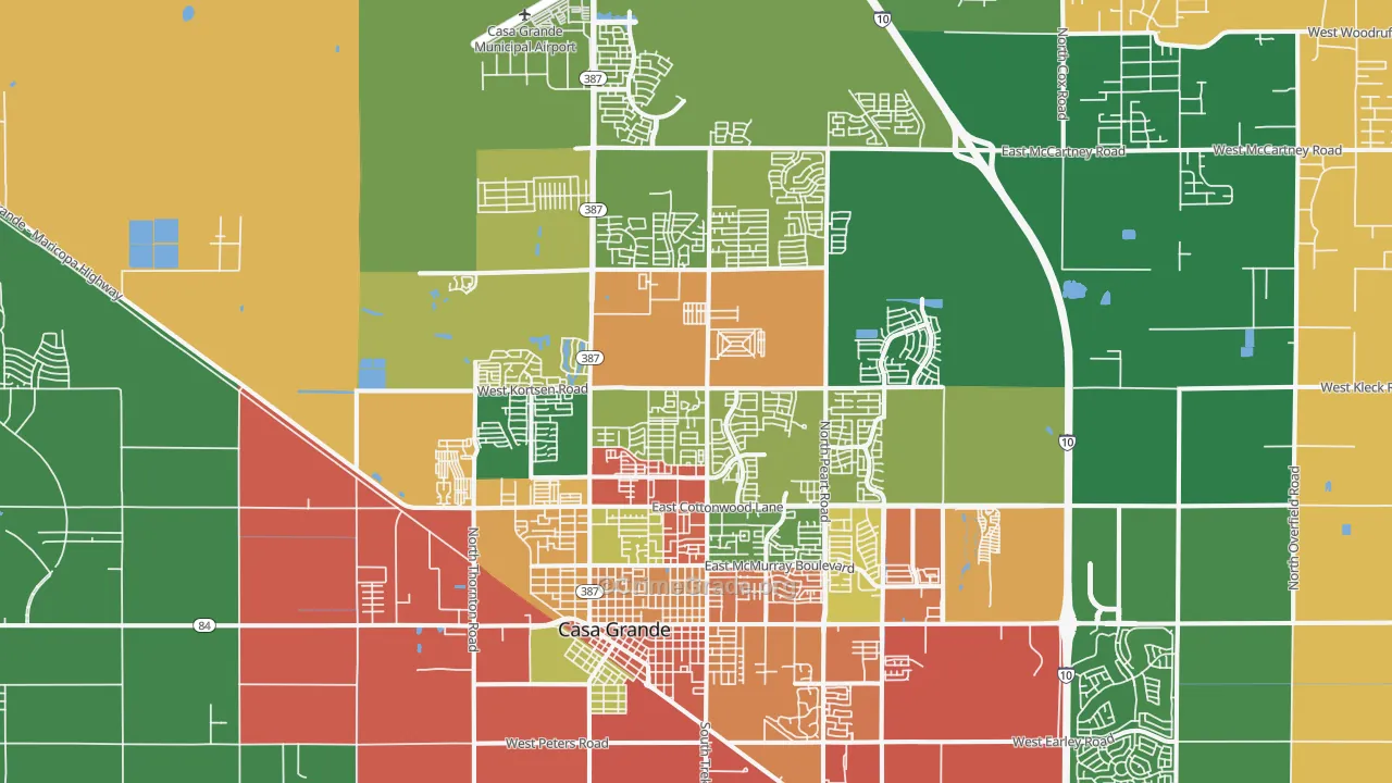 85122, AZ Map of Theft Rates