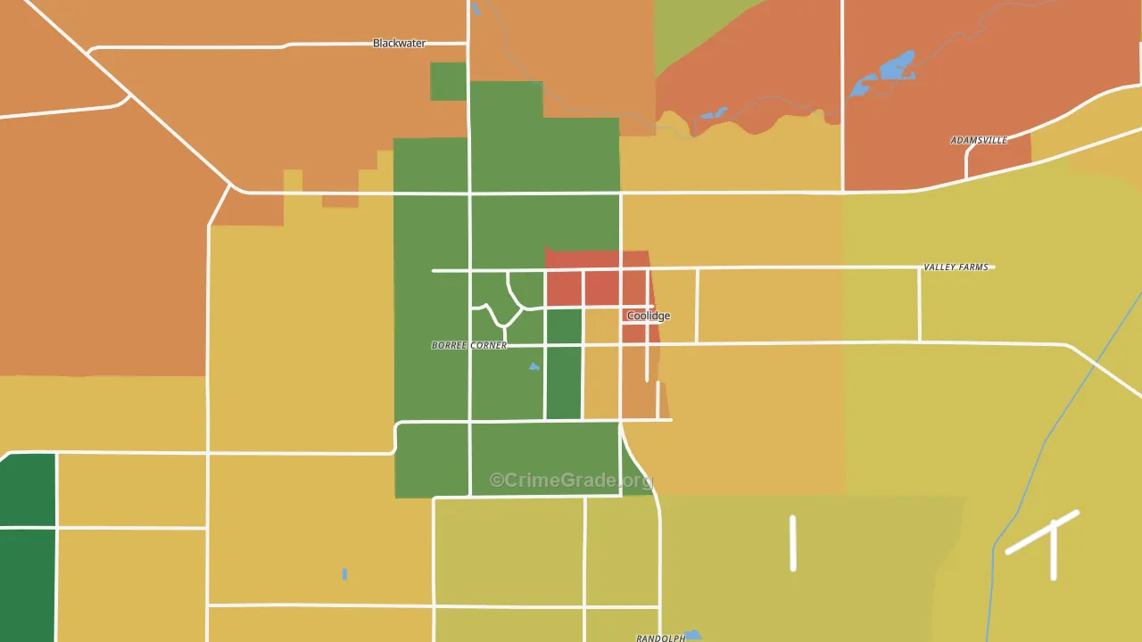 85128, AZ Map of Theft Rates