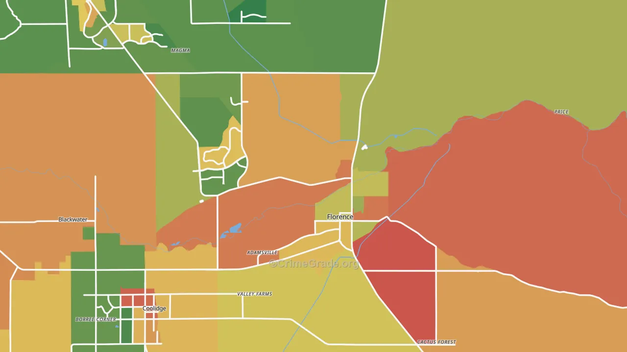 85132, AZ Map of Theft Rates