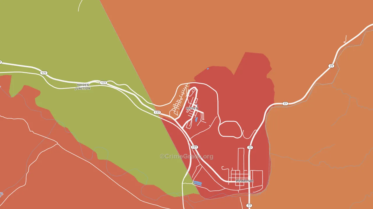 85135, AZ Map of Theft Rates