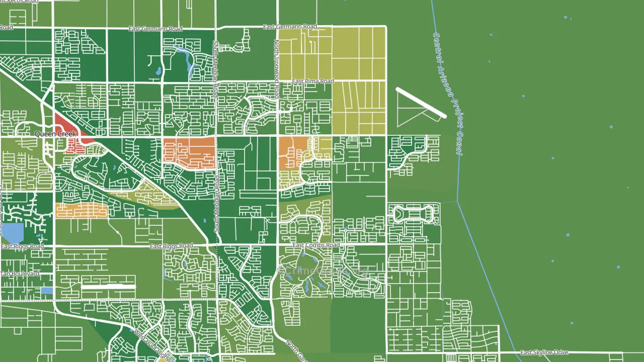 85140, AZ Map of Theft Rates