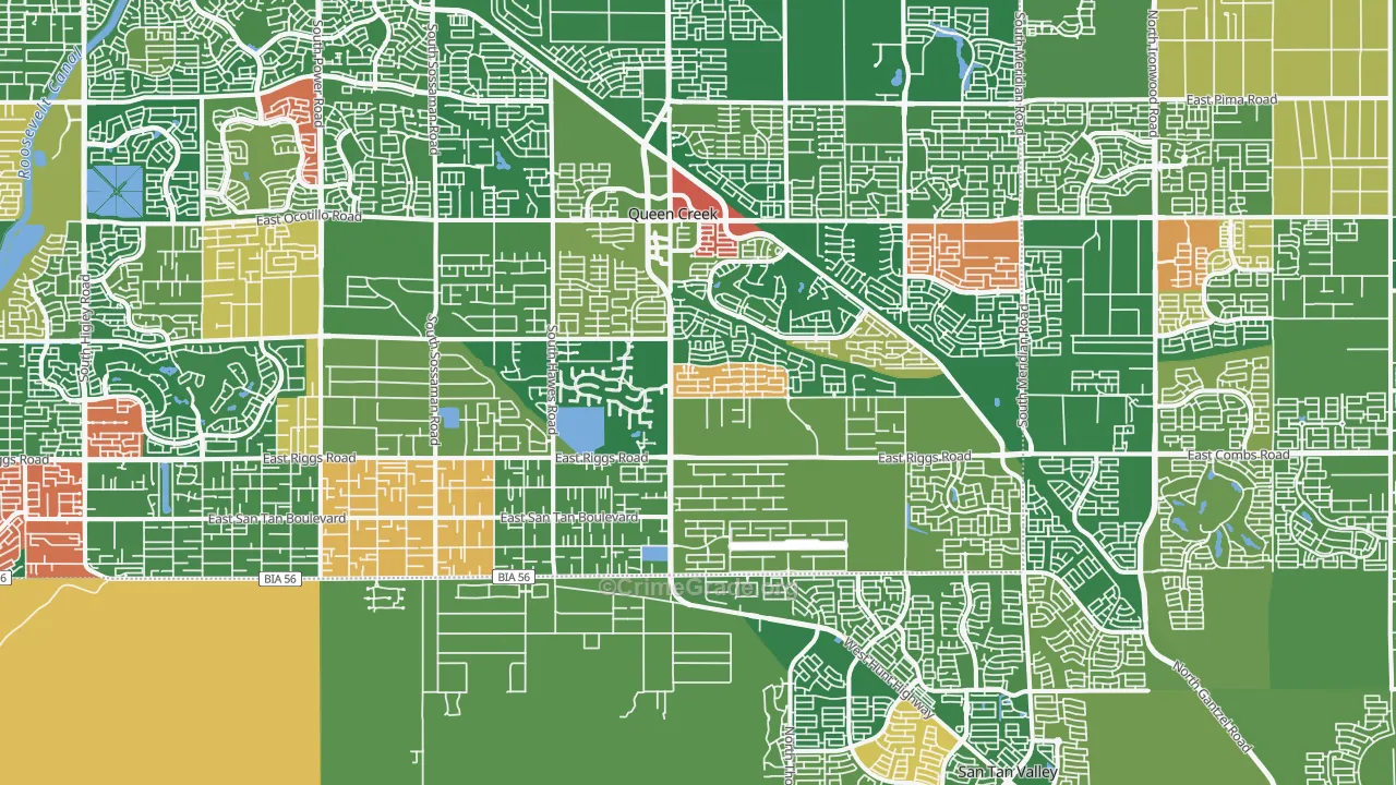 85142, AZ Map of Theft Rates