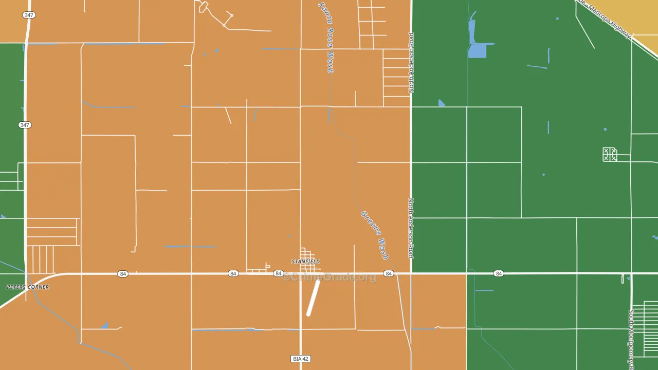 85172, AZ Map of Theft Rates