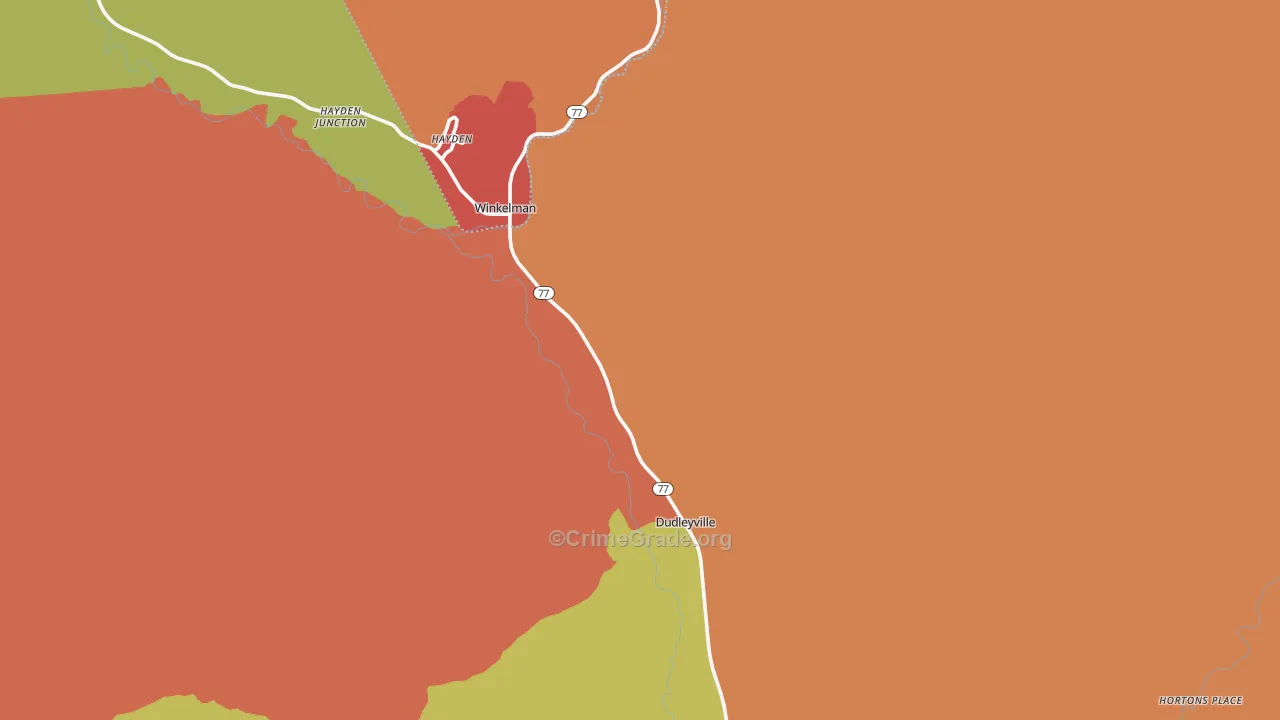 85192, AZ Map of Theft Rates