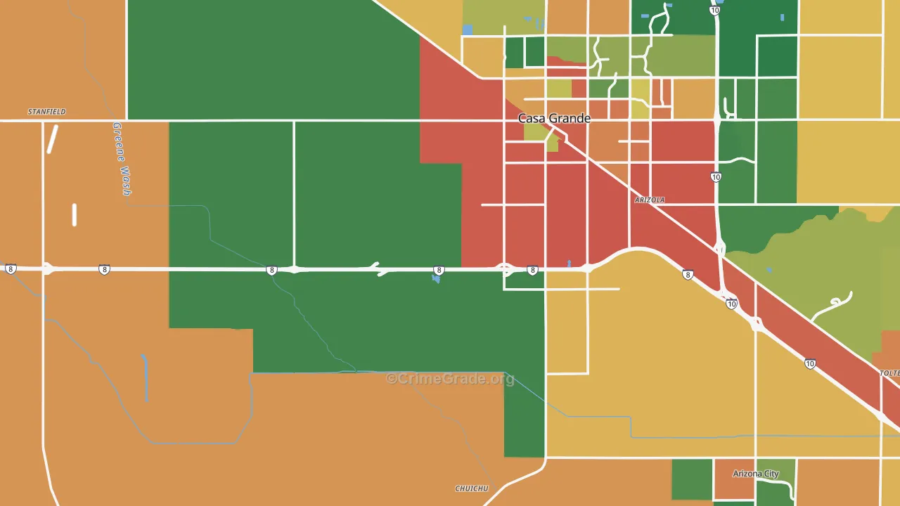 85193, AZ Map of Theft Rates