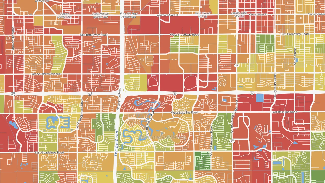 85202, AZ Map of Theft Rates