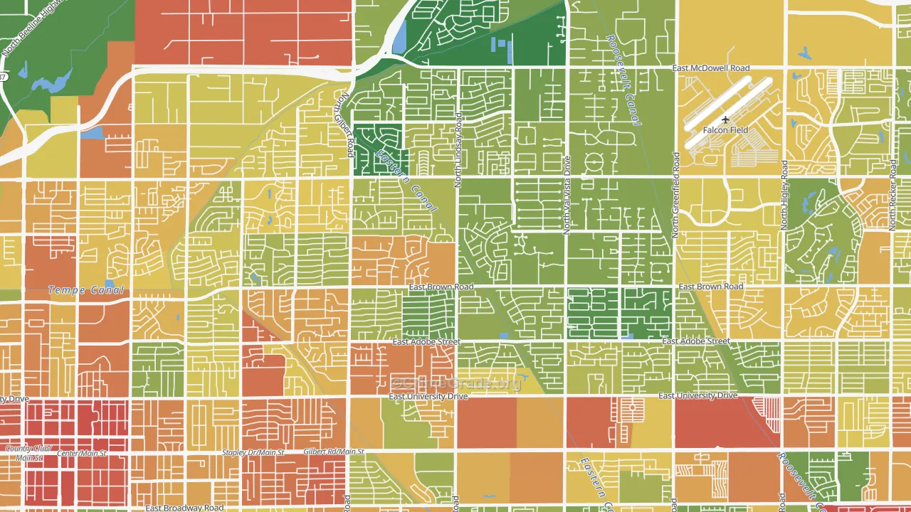 85213, AZ Map of Theft Rates