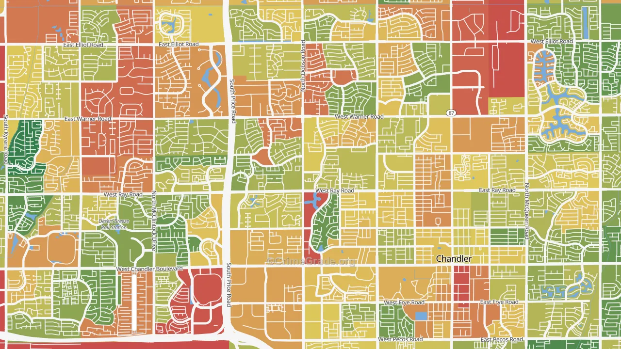 85224, AZ Map of Theft Rates