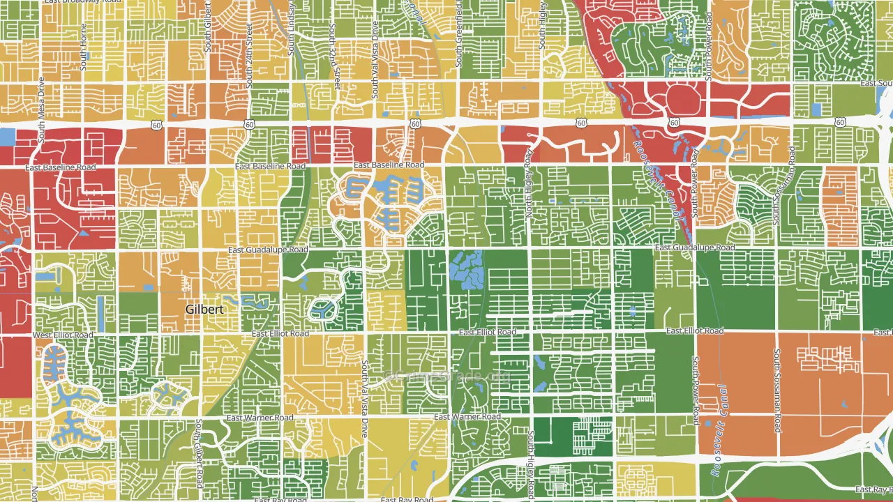 85234, AZ Map of Theft Rates