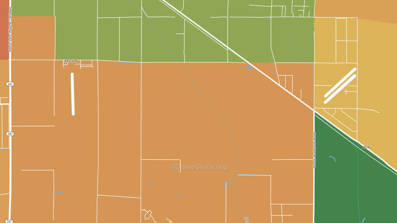 85239, AZ Map of Theft Rates