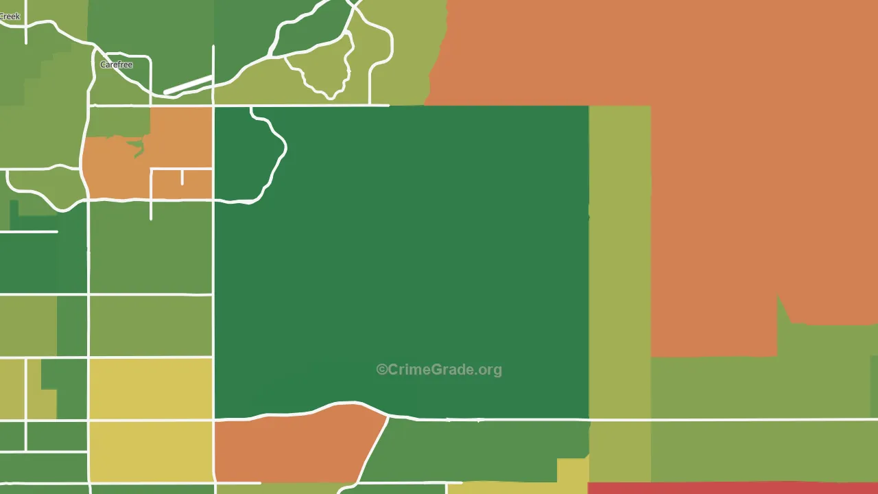 85262, AZ Map of Theft Rates