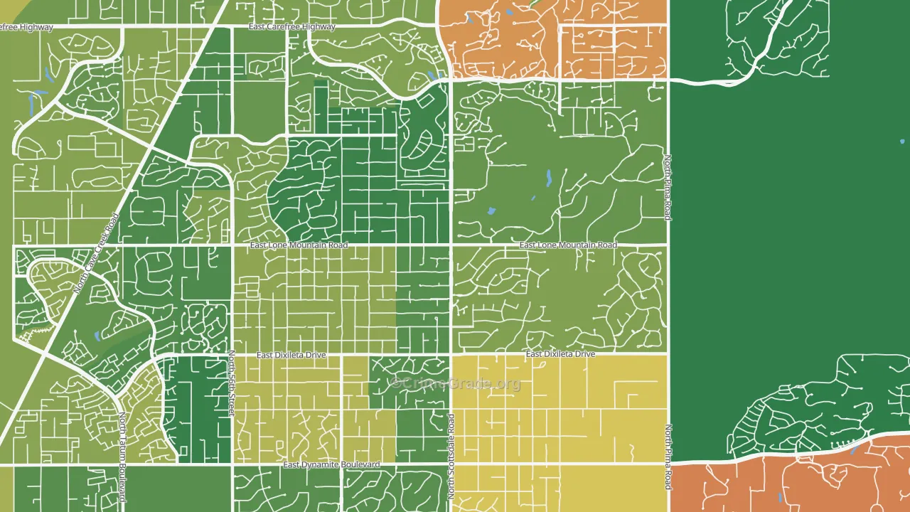 85266, AZ Map of Theft Rates
