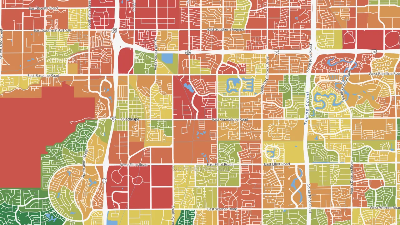 85283, AZ Map of Theft Rates