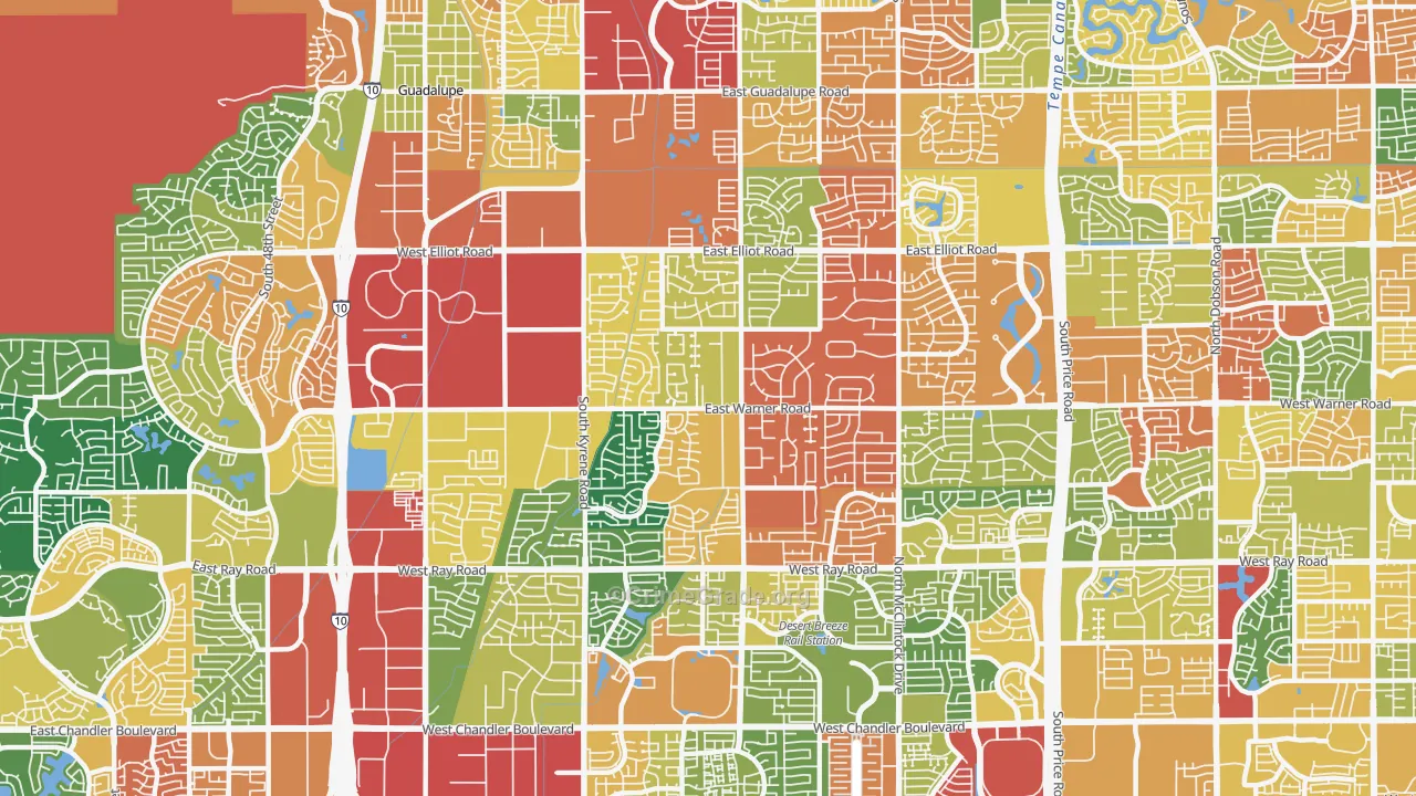 85284, AZ Map of Theft Rates