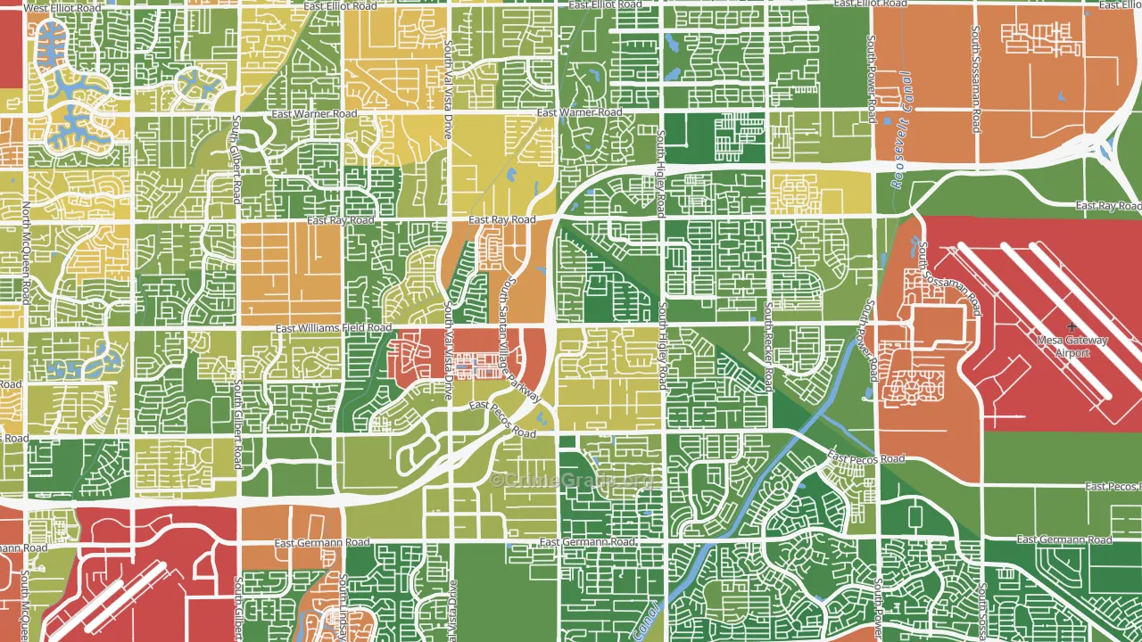 85295, AZ Map of Theft Rates