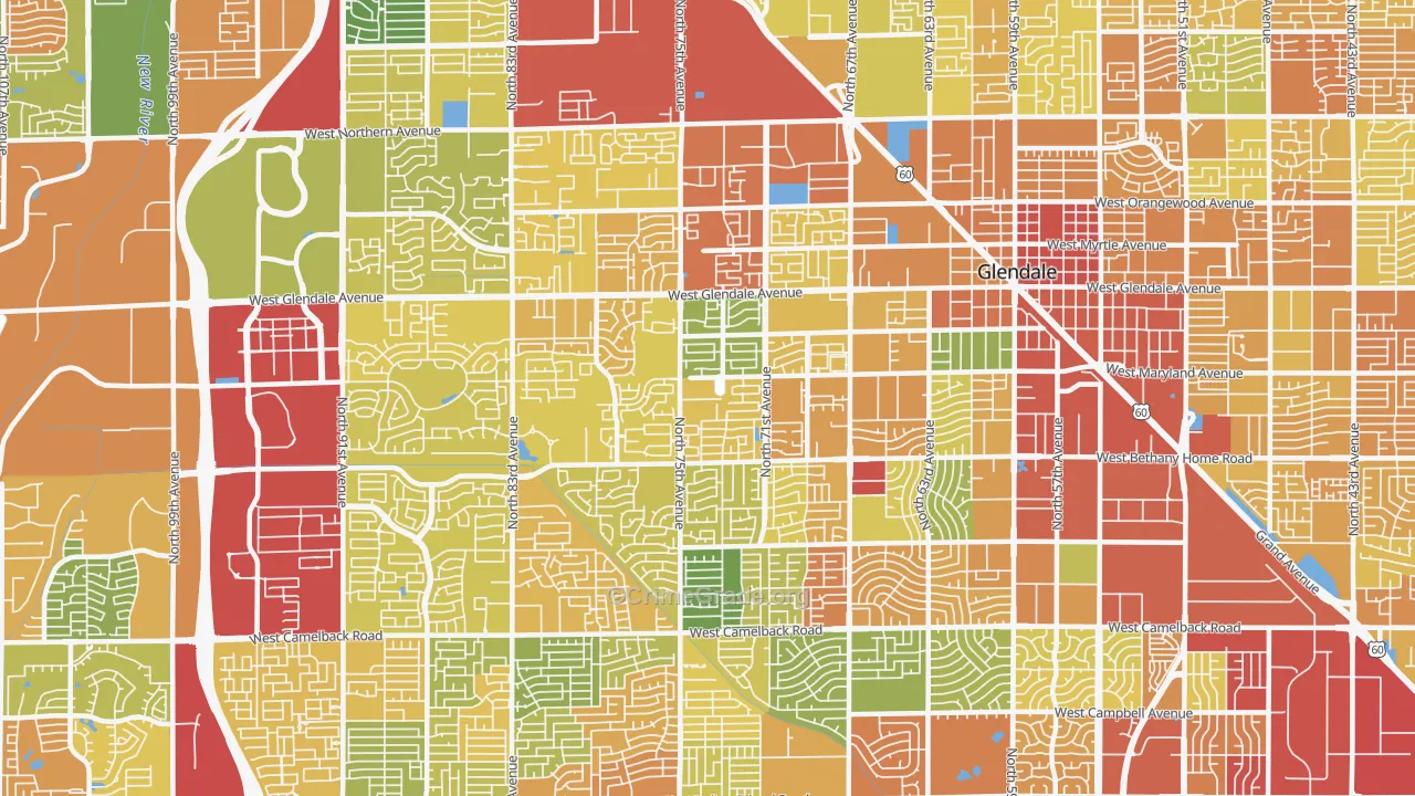 85303, AZ Map of Theft Rates