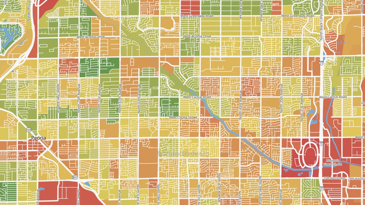 85304, AZ Map of Theft Rates