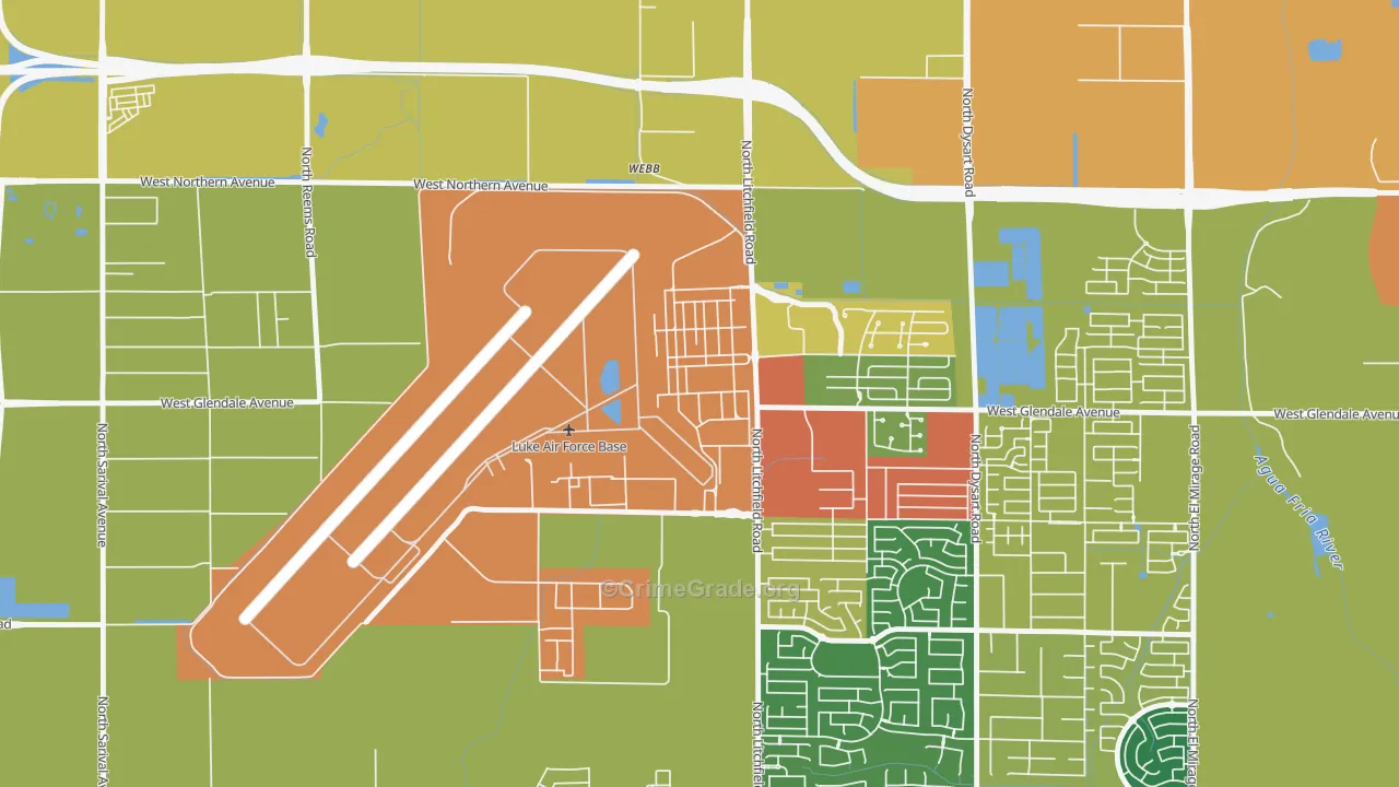 85309, AZ Map of Theft Rates