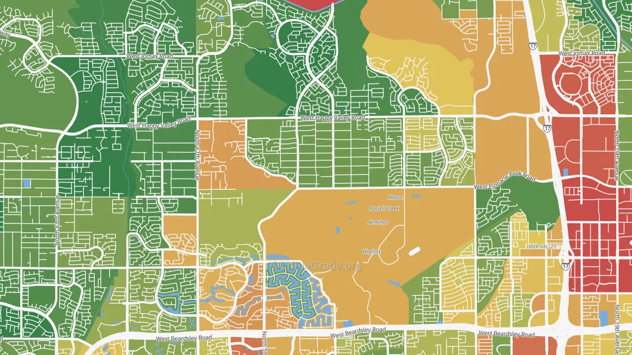 85310, AZ Map of Theft Rates
